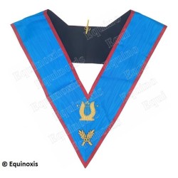 Masonic collar – Scottish Rite (AASR) – Organist – Hand embroidery