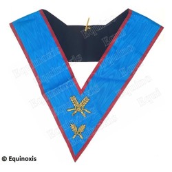 Masonic collar – Scottish Rite (AASR) – Secretary – Hand embroidery