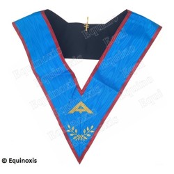 Masonic collar – Scottish Rite (AASR) – Senior Warden – Machine embroidery