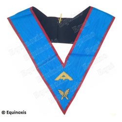 Masonic collar – Scottish Rite (AASR) – Senior Warden – Hand embroidery