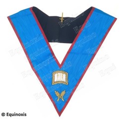 Masonic collar – Scottish Rite (AASR) – Orator – Hand embroidery