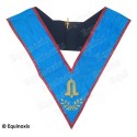 Masonic Officer's collar – AASR – Junior Warden – Machine embroidery