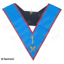 Masonic collar – Scottish Rite (AASR) – Tyler – Hand embroidery