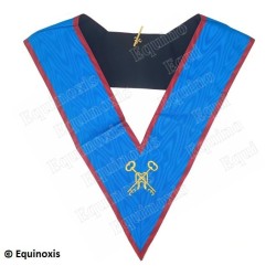 Masonic collar – Scottish Rite (AASR) – Treasurer – GLNF – Machine embroidery