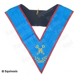 Masonic collar – Scottish Rite (AASR) – Treasurer – Machine embroidery