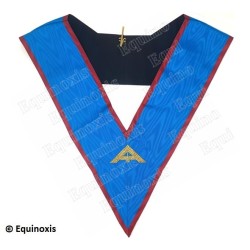Masonic collar – Scottish Rite (AASR) – Senior Warden – GLNF – Machine embroidery