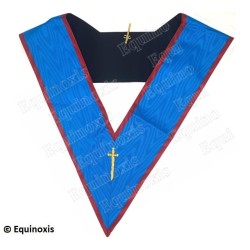 Masonic collar – Scottish Rite (AASR) – Tyler – GLNF – Machine embroidery