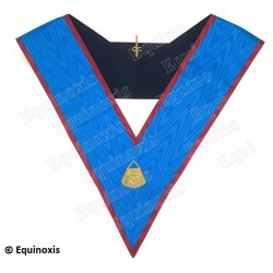 Masonic collar – Scottish Rite (AASR) – Almoner – GLNF – Machine embroidery