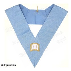 Masonic collar –Rite Français Moderne Rétabli – Orateur – Dos bleu – Brodé machine