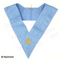 Masonic collar –Rite Français Moderne Rétabli – Hospitalier – Dos bleu – Brodé machine