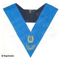 Masonic collar – Groussier French Rite – Organist – Machine embroidery
