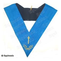 Masonic collar – Groussier French Rite – Tyler – Machine embroidery