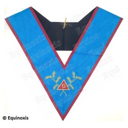 Masonic Officer's collar – ASSR – Worshipful Master –GLNF – Machine-embroidered