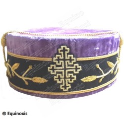 Masonic hard hat – Scottish Rite (AASR) – 33rd degree – Grand Commander – Lilas – Size 60