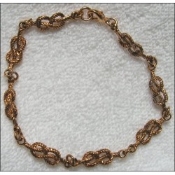 Masonic men's bracelet – Love knot – Gold finish