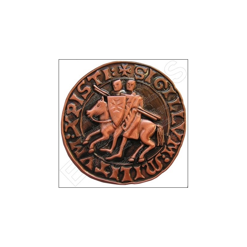 Templar magnet – Templar seal – Antique copper