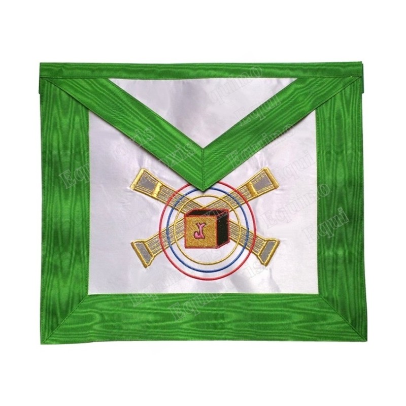Satin Masonic apron – AASR – 5th degree
