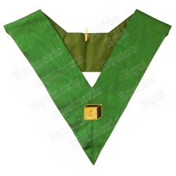 Masonic collar – Scottish Rite (AASR) – 5th degree – Machine embroidery