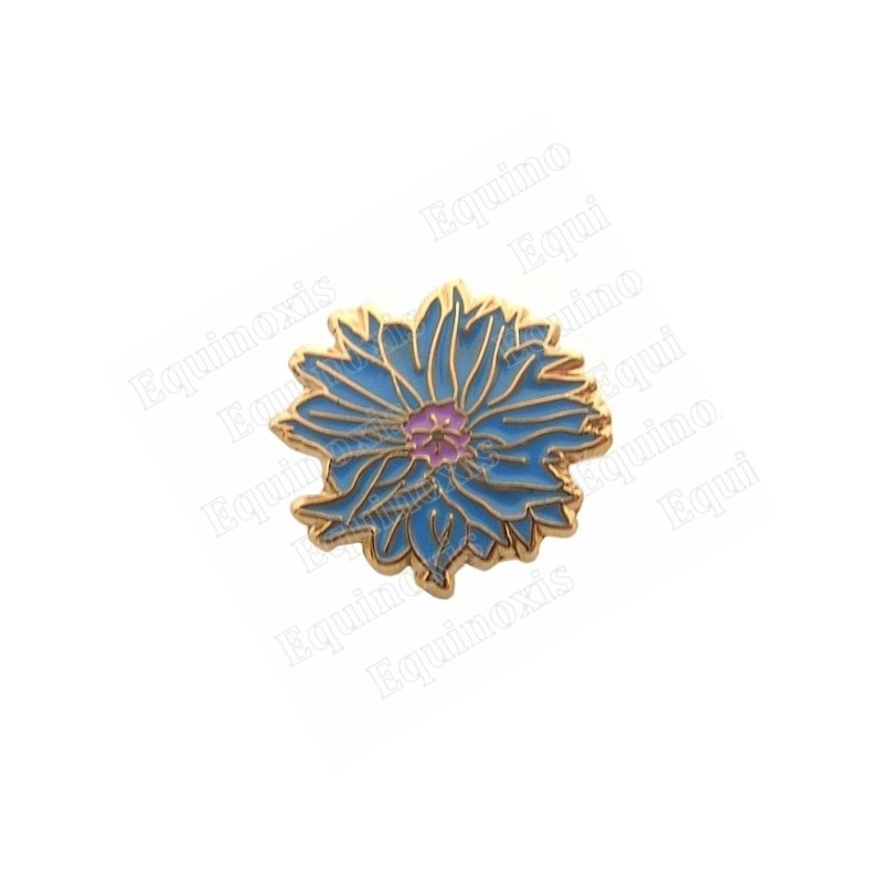 Masonic lapel pin – Cornflower
