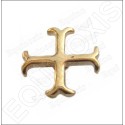 Templar lapel pin – Anchored cross – Gold finish