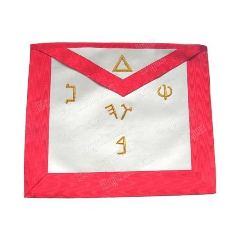 Leather Masonic apron – AASR – 6th degree