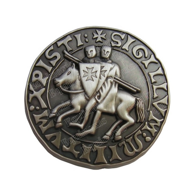 Templar magnet – Templar seal – Antique silver