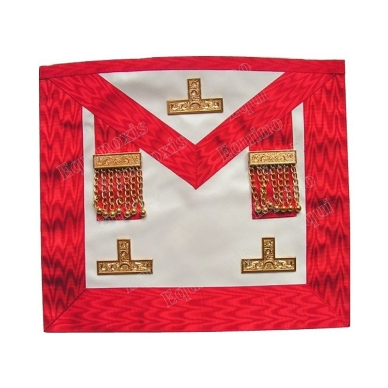 Vinyl Masonic apron – ASSR – Worshipful Master – 3 taus + penderilles