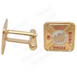 Masonic cuff-links – In Hoc Signo Vinces