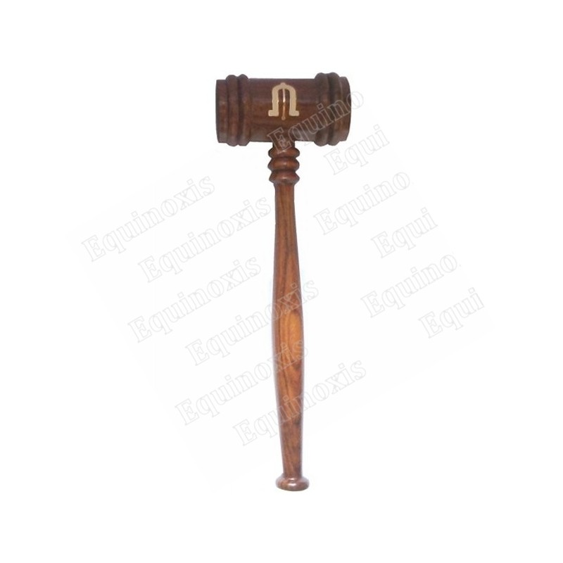 Rosewood Masonic gavel – Junior Warden – Brown