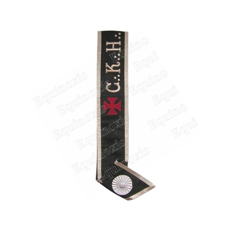 Masonic collar – ASSR – 30th degree – C. K. H. + Templar cross – Left shoulder to right hip