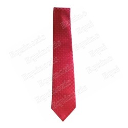 Masonic necktie – Red with motifs