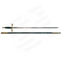 Masonic sword – Lightweight sword with black and gilt handle – With scabbard