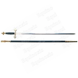 Masonic sword – Lightweight sword with tréflé handle – With scabbard