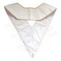 Martinist collar – Supérieur Inconnu Initiateur (SII) – White – Hand embroidery