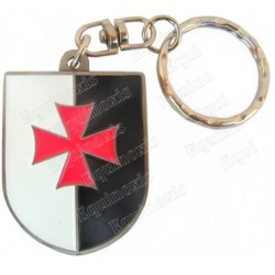 Templar keyring – Templar coat of arms – Enamel