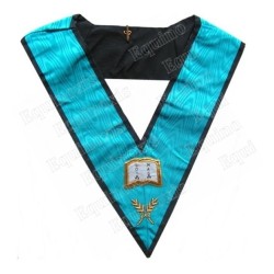 Masonic Officer's collar – 4th degree – Orator – AASR – Mourning back – Hand embroidery