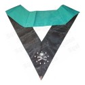 Masonic Officer's collar – Groussier French Rite – Senior Warden – Machine embroidery