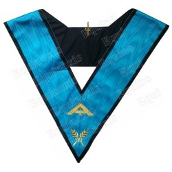 Masonic Officer's collar – AASR – 4th degree – Senior Warden – Machine embroidery