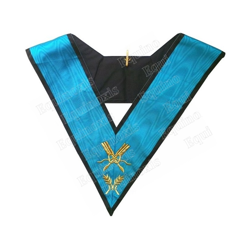 Masonic collar – AASR – 4th degree – Secretary – Machine embroidery