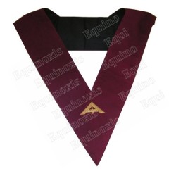 Masonic Officer's collar – AASR – 14th degree – Senior Warden – Machine embroidery