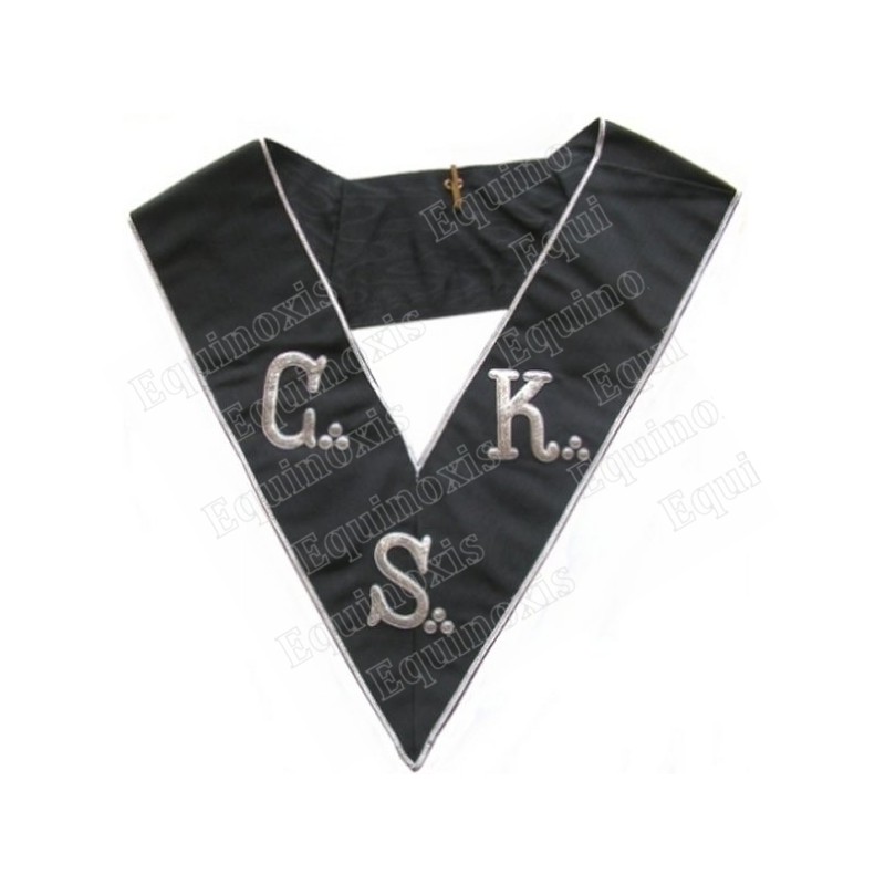 Masonic collar – AASR – 30th degree – Hand embroidery