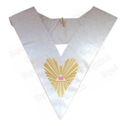 Masonic collar – AASR – 33rd degree – Grand Glory – Machine embroidery
