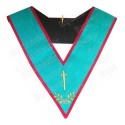 Masonic Officer's collar – AASR – Tyler – Machine embroidery