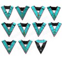 Masonic Officers' collars – AASR – 10-Officers set – Hand embroidery