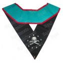 Masonic Officer's collar – AASR – Junior Warden – Hand embroidery