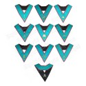 Masonic Officers' collars – 9-Officers set – AASR – Machine embroidery