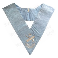Masonic Officer's collar – Traditional French Rite – Second Expert – Machine-embroidered