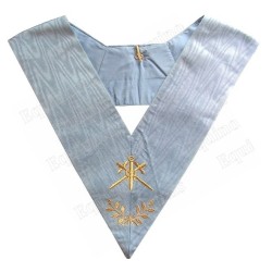 Masonic collar – Traditional French Rite – Master of Ceremonies – Machine embroidery
