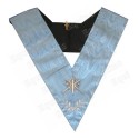 Masonic Officer's collar – Traditional French Rite – Second Master of Ceremonies – Mourning back – Machine-embroidered