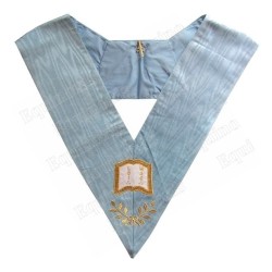 Masonic collar – Traditional French Rite – Orator – Machine embroidery